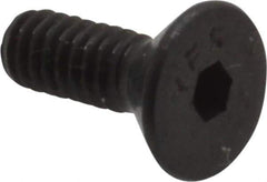Value Collection - #5-40 UNC Hex Socket Drive, 82° Flat Screw - Alloy Steel, Black Oxide Finish, Fully Threaded, 3/8" OAL - Apex Tool & Supply