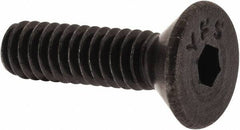 Value Collection - #5-40 UNC Hex Socket Drive, 82° Flat Screw - Alloy Steel, Black Oxide Finish, Fully Threaded, 1/2" OAL - Apex Tool & Supply