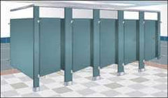 Bradley - Washroom Partition Steel Pilaster - 18 Inch Wide x 79-13/16 Inch High, ADA Compliant Stall Compatibility - Apex Tool & Supply