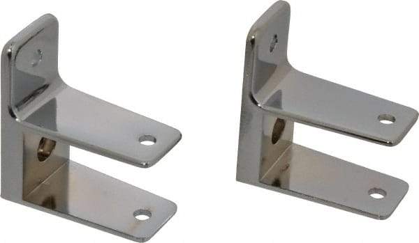 Value Collection - Washroom Partition Pilaster to Wall Bracket Kit - Compatible with Toilet Stalls - Apex Tool & Supply