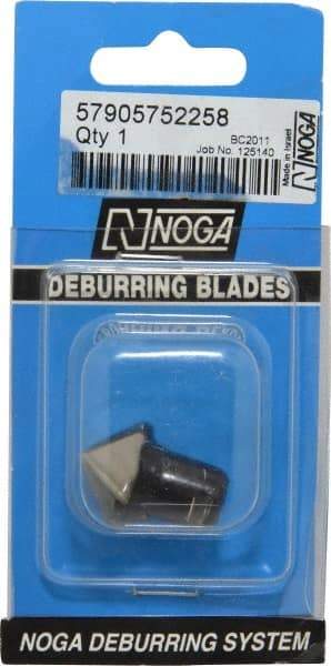 Noga - C20 Bi-Directional High Speed Steel Deburring Swivel Blade - Use on Hole Edge Surfaces - Apex Tool & Supply