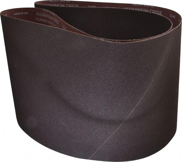 Norton - 10" Wide x 70-1/2" OAL, 80 Grit, Aluminum Oxide Abrasive Belt - Aluminum Oxide, Medium, Coated, X Weighted Cloth Backing, Series R228 - Apex Tool & Supply
