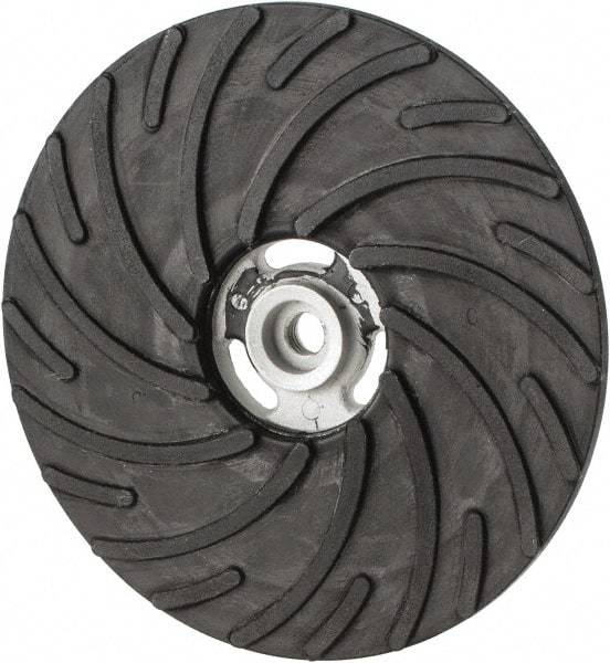 Norton - 9" Diam Locking Nut Disc Backing Pad - Hard Density, 6,600 RPM - Apex Tool & Supply