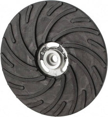 Norton - 9" Diam Locking Nut Disc Backing Pad - Hard Density, 6,600 RPM - Apex Tool & Supply