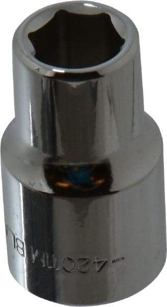 Blackhawk by Proto - 1/2" Drive, Standard Hand Socket - 6 Points, 1-1/2" OAL, Chrome Finish - Apex Tool & Supply