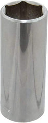 Blackhawk by Proto - 1/2" Drive, Deep Hand Socket - 6 Points, 3-3/32" OAL, Chrome Finish - Apex Tool & Supply