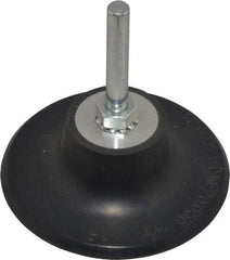 Value Collection - 3" Diam Quick-Change Type R Disc Backing Pad - 1/4" Shank Diam, 20,000 RPM - Apex Tool & Supply