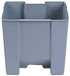 Rubbermaid - 7.125 Gal Rectangle Plastic Rigid Trash Can Liner - 14-3/8" Long x 11-3/4" Wide x 13-1/4" High, Compatible with Container Series 6143 - Apex Tool & Supply