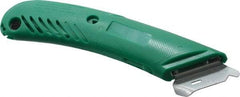 PHC - Retractable Utility Knife - 1-5/8" Blade, Green Plastic Handle, 1 Blade Included - Apex Tool & Supply