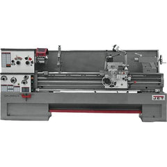 Jet - 22" Swing, 80" Between Centers, 230/460 Volt, Triple Phase Engine Lathe - 7MT Taper, 10 hp, 25 to 1,800 RPM, 3-1/8" Bore Diam, 40" Deep x 48-7/8" High x 136-1/8" Long - Apex Tool & Supply