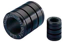 Thomson Industries - 5/8" ID, 1,450 Lb Static Load Capacity, Closed Linear Bearing - 1-1/8" OD - Apex Tool & Supply