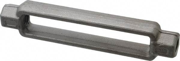 Made in USA - 5,200 Lb Load Limit, 3/4" Thread Diam, 6" Take Up, Steel Turnbuckle Body Turnbuckle - 8-1/8" Body Length, 1-1/16" Neck Length, 16" Closed Length - Apex Tool & Supply