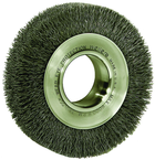 6" Diameter - 2" Arbor Hole - Crimped Steel Wire Straight Wheel - Apex Tool & Supply