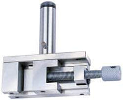 Accupro - 1.962 Jaw Opening Capacity, 42.93mm Jaw Height, Toolmaker's Vise - Flat Jaw, 123mm OAL x 38.1mm OAW x 4.54" OAH - Apex Tool & Supply