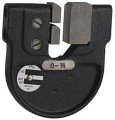YPG - 2 to 2-1/4 Inch, Cast Iron 5x Frame Snap Gage - 0.001 Inch Graduation, Hardened Tool Steel Anvil - Apex Tool & Supply