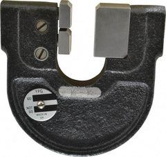 YPG - 1/4 to 1/2 Inch, Cast Iron 2 Frame Snap Gage - 0.0001 Inch Graduation, Hardened Tool Steel Anvil - Apex Tool & Supply