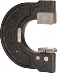 YPG - 1-1/4 to 1-1/2 Inch, Cast Iron 4 Frame Snap Gage - 0.001 Inch Graduation, Hardened Tool Steel Anvil - Apex Tool & Supply