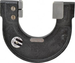 YPG - 1-3/4 to 2 Inch, Cast Iron 5 Frame Snap Gage - 0.001 Inch Graduation, Hardened Tool Steel Anvil - Apex Tool & Supply