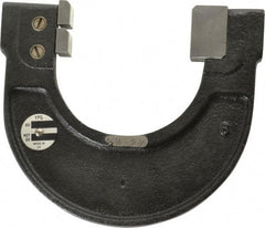YPG - 2-1/4 to 2-1/2 Inch, Cast Iron 6 Frame Snap Gage - 0.001 Inch Graduation, Hardened Tool Steel Anvil - Apex Tool & Supply