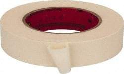 3M - 1" Wide x 60 Yd Long Tan Paper Masking Tape - Series 213, 6 mil Thick, 27 In/Lb Tensile Strength - Apex Tool & Supply