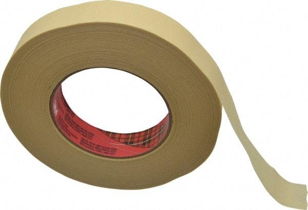3M - 1" Wide x 60 Yd Long Tan Paper Masking Tape - Series 2693, 7.9 mil Thick, 29 In/Lb Tensile Strength - Apex Tool & Supply