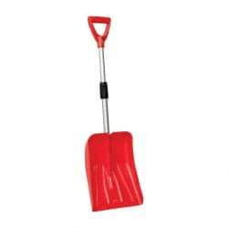 Value Collection - 10-1/2 Inch Wide Blade x 13 Inch High Blade Snow Shovel - 24 Inch Long Metal Shaft Handle with Poly D-Grip - Apex Tool & Supply