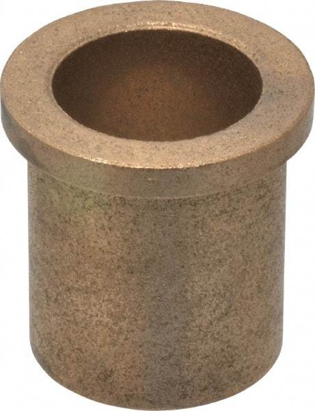 Boston Gear - 1" Inside x 1-1/4" Outside Diam, Oil Impregnated Bronze Sleeve Bearing - 1-1/2" Flange Outside Diam, 3/16" Flange Thickness, 1-1/2" OAL - Apex Tool & Supply