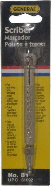 General - 5-3/4" OAL Pocket Scriber - Steel - Apex Tool & Supply