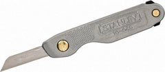 Stanley - 4-1/4" OAL, Straight Pocket Knife - 1 Blade - Apex Tool & Supply