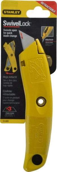Stanley - Retractable Utility Knife - 3 Blades Included - Apex Tool & Supply