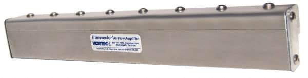 Vortec - Air Ionizers Type: Linear Air Nozzle Material: Aluminum - Apex Tool & Supply