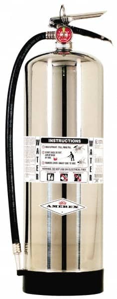 Amerex - 2.5 Gal, 2-A Rated, Water Fire Extinguisher - Apex Tool & Supply