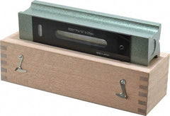 Value Collection - 8" Long, 0.0001" Graduation Sensitivity per 10", 2 Vials, Inspection Block Level - Cast Iron, 0.0004" Base Flatness, 1-7/8" Wide - Apex Tool & Supply