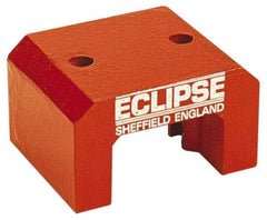 Eclipse - 2 Hole, 0.374" Hole Diam, 3-1/4" Overall Width, 3-1/8" Deep, 2-1/8" High, 101 Lb Average Pull Force, Alnico Power Magnets - 20.65mm Pole Width, 550°C Max Operating Temp, Grade 5 Alnico - Apex Tool & Supply
