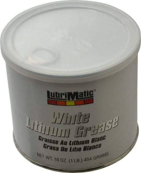 LubriMatic - 16 oz Can Lithium General Purpose Grease - White, 290°F Max Temp, NLGIG 2, - Apex Tool & Supply