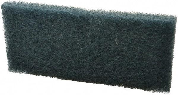 3M - 10" Long x 4-5/8" Wide x 1/2" Thick Scouring Pad - Medium-Duty, Blue - Apex Tool & Supply