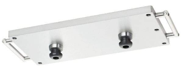 Schunk - Rectangular Aluminum CNC Clamping Pallet - 199mm Wide x 399mm Long x 25mm Thick - Apex Tool & Supply