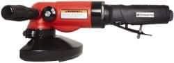 Universal Tool - 5" Wheel Diam, 11,000 RPM, Pneumatic Angle & Disc Grinder - 5/8-11 Spindle, 26 CFM, Side Exhaust - Apex Tool & Supply