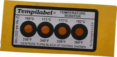Tempil - 166/171/177/182°C Temp Indicating Label - Apex Tool & Supply