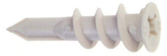 Buildex - #6 Screw, 3/8" Diam, 1-5/16" Long, 3/8 to 3/4" Thick, Self Drilling Drywall & Hollow Wall Anchor - Nylon, Grade 6/6, Use in Drywall - Apex Tool & Supply