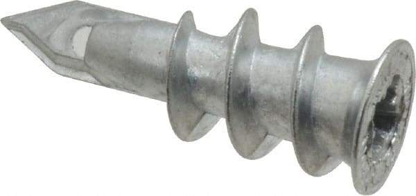 Buildex - #6 to 8 Screw, 7/16" Diam, 1-1/4" Long, 3/8 to 3/4" Thick, Self Drilling Drywall & Hollow Wall Anchor - Zinc Plated, Zinc, Grade 3, Use in Drywall - Apex Tool & Supply