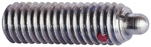 TE-CO - Threaded Spring Plungers Thread Size: 3/8-16 Thread Length (Inch): 1-1/8 - Apex Tool & Supply