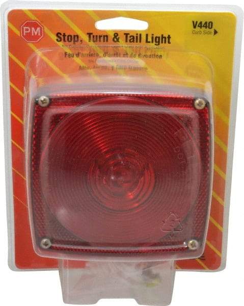 Peterson - 4-1/2" Long x 4-1/2" Wide Red Towing Lights - 12 Volt, Plastic - Apex Tool & Supply
