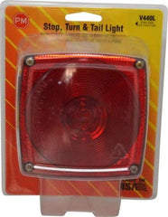 Peterson - 4-1/2" Long x 4-1/2" Wide Red Towing Lights - 12 Volt, Plastic - Apex Tool & Supply