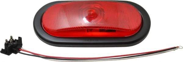 Peterson - 6-1/2" Long x 2-1/4" Wide, Red Lens & Reflector - Plastic, 12 Volt - Apex Tool & Supply