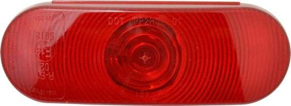 Peterson - 6-1/2" Long x 2-1/4" Wide, Red Lens & Reflector - Plastic, 12 Volt - Apex Tool & Supply