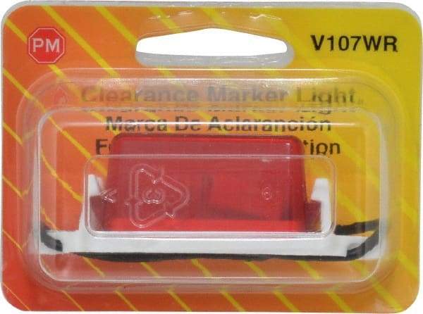 Peterson - 2-3/4" Long x 1" Wide, Red Lens & Reflector - Plastic, 12 Volt - Apex Tool & Supply