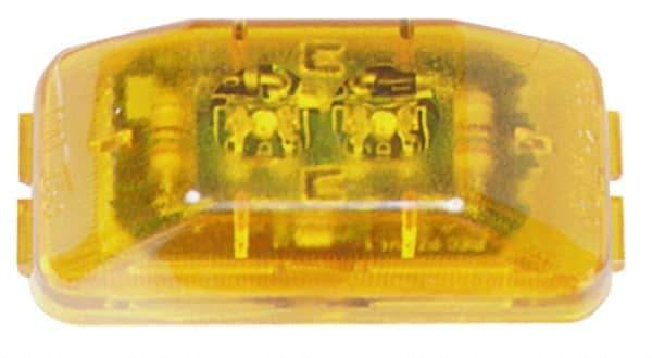 Peterson - 2-7/8" Long x 1-1/2" Wide, Amber Lens & Reflector - Plastic, 12 Volt - Apex Tool & Supply
