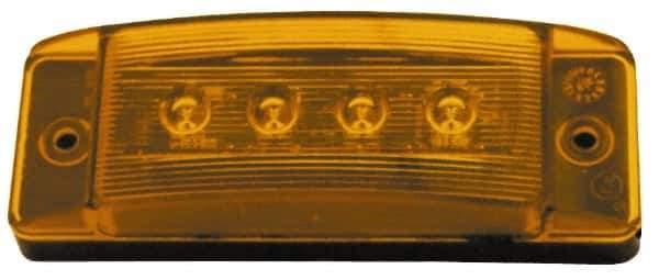 Peterson - 6" Long x 2" Wide, Red Lens & Reflector - Plastic, 12 Volt - Apex Tool & Supply