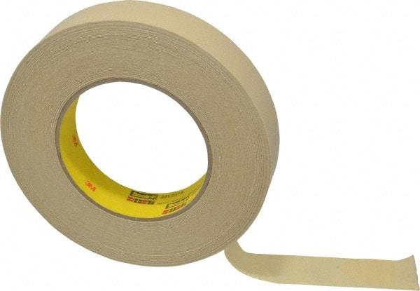 3M - 1" Wide x 60 Yd Long Tan Paper Masking Tape - Series 231, 7.6 mil Thick, 28 In/Lb Tensile Strength - Apex Tool & Supply